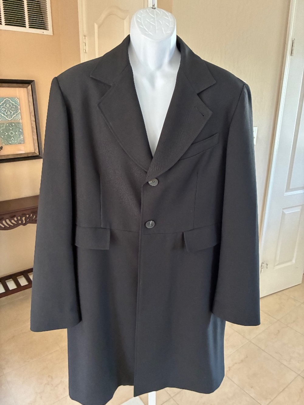 NWOT WahMaker Frontier Wear Highland Old West Style Frock Coat Men's 44 Black